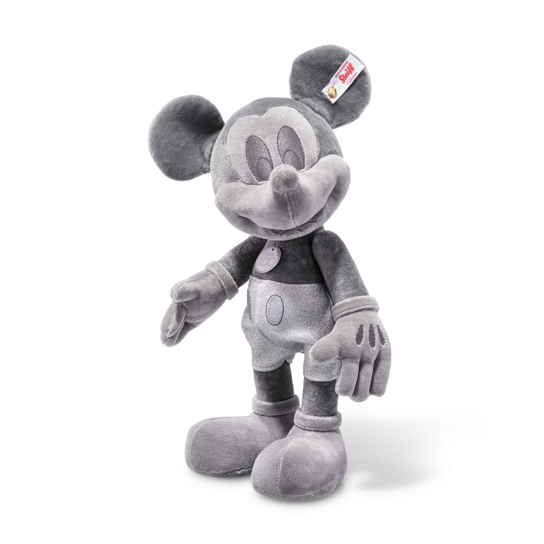 Disney Micky Maus D100 platinum, 31 cm, dunkelgrau 