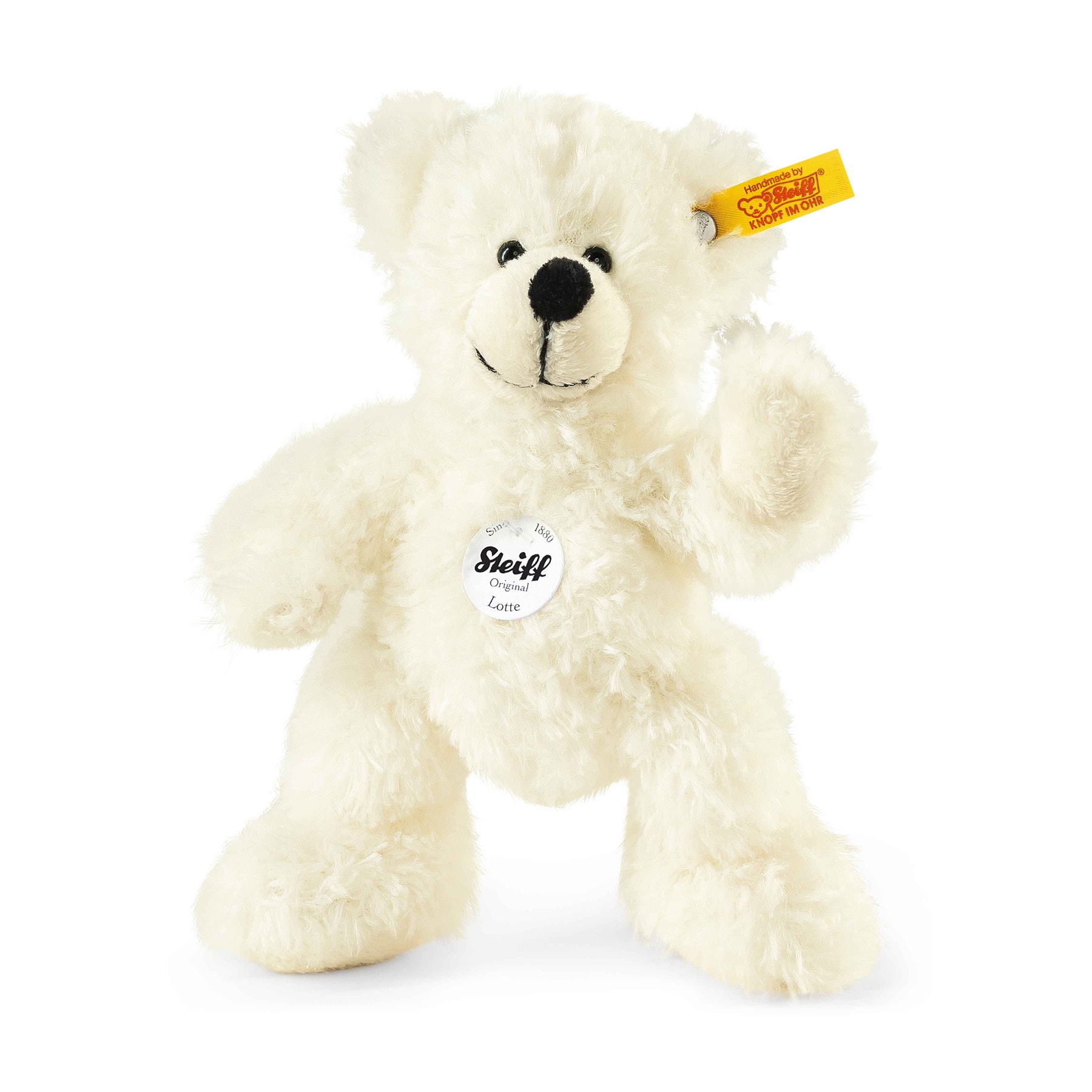 Lotte Teddy bear, 18 cm, white