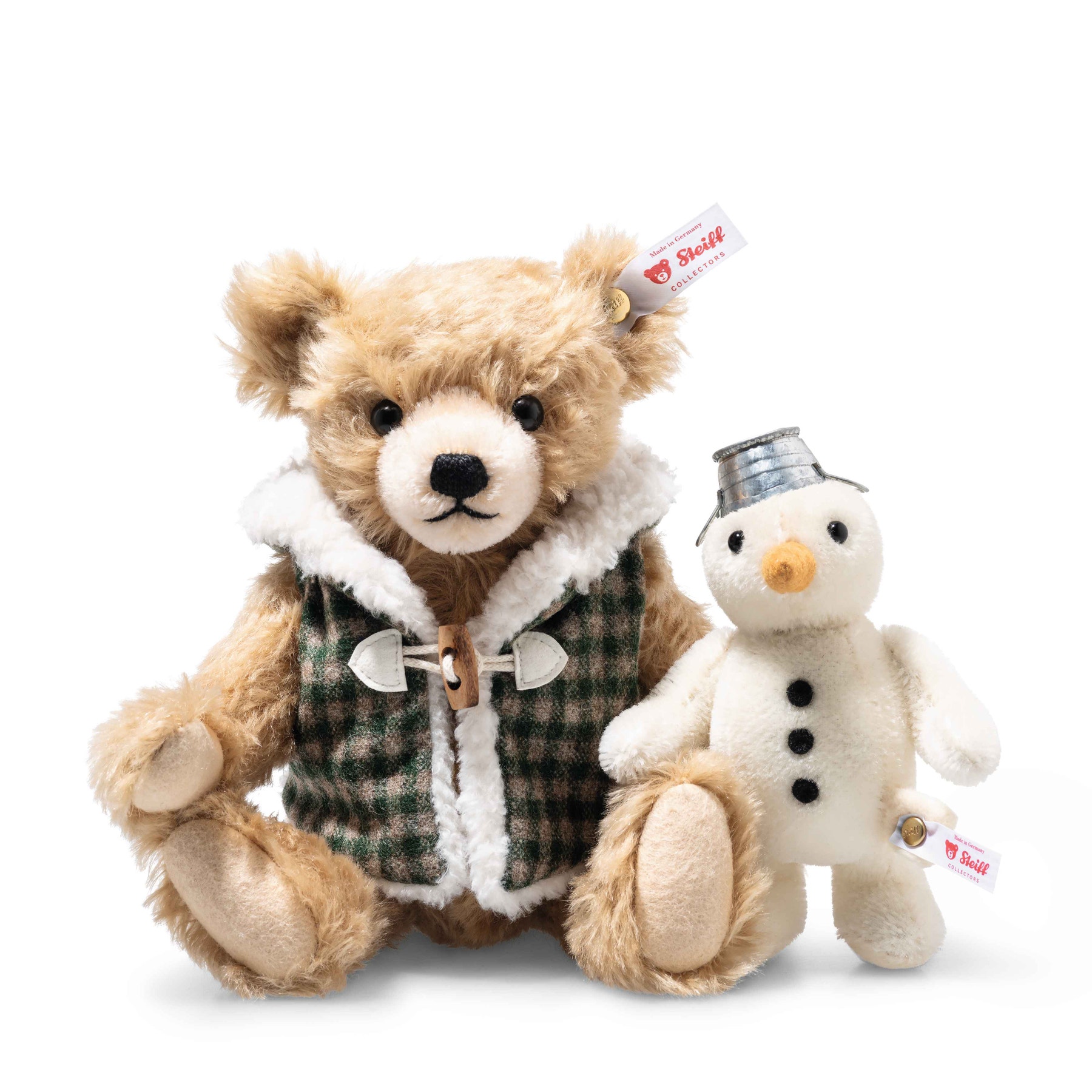 Ours Teddy avec bonhomme de neige